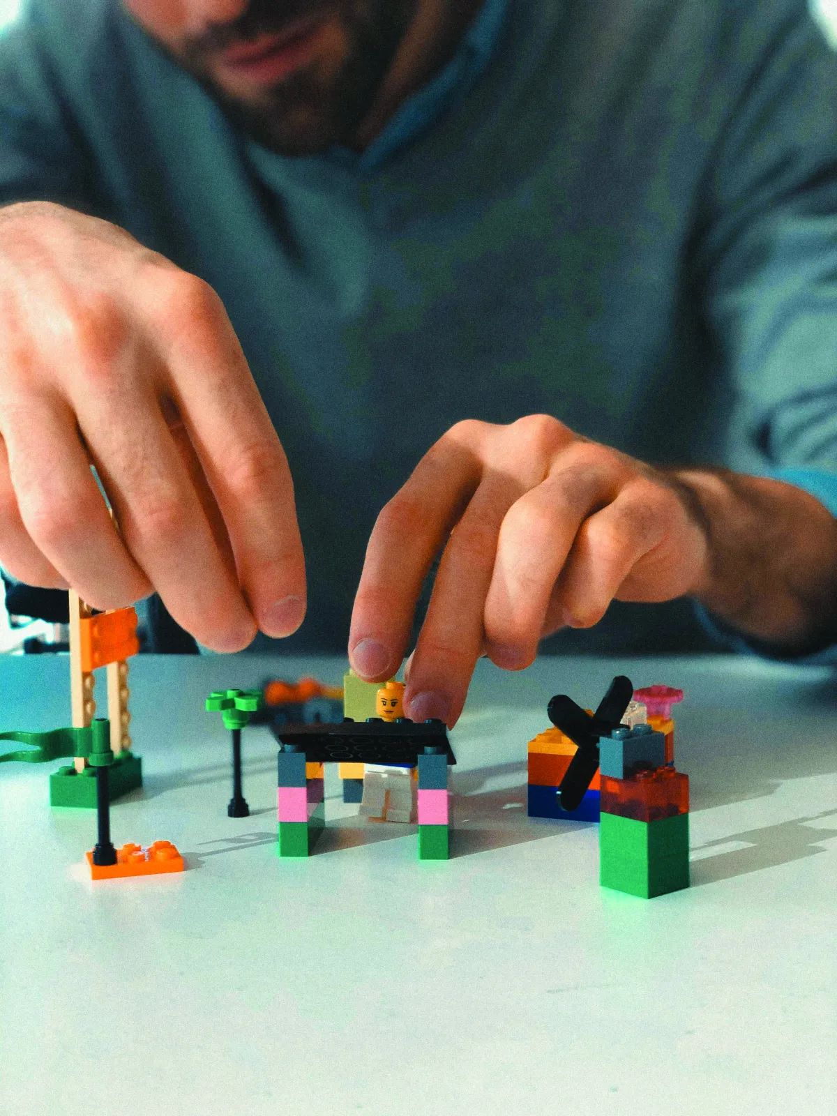 Building a model with LEGO® bricks